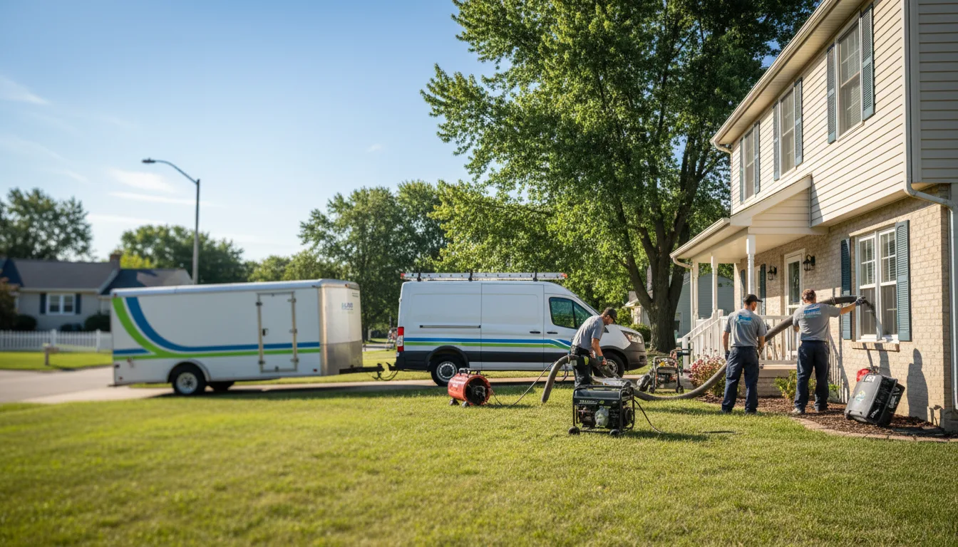 Flooded Basement Restoration And Cleanup With Repair in Lansing, KS near me